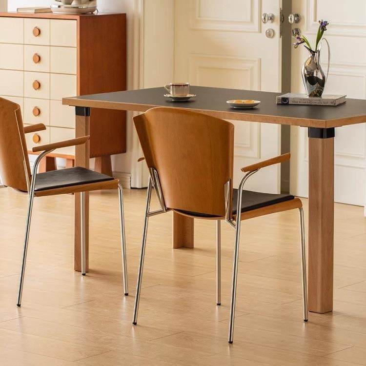 余弦家具复古背设计师餐BBG椅家用不锈钢桌椅古风餐客厅创意靠中,淘宝优惠券,粉丝福利购,淘宝优惠卷