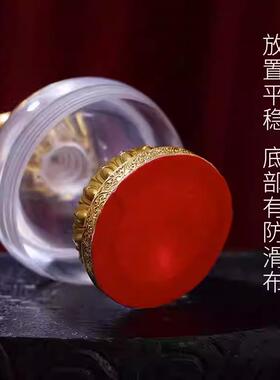 藏式铜亚克力瓶水晶舍利塔装藏供养创意舍利宝瓶莲花佛塔桌面摆件