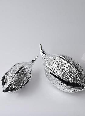 创意售金属豆背荚BJ009装饰摆件样板景间大堂茶几楼处软装电视柜