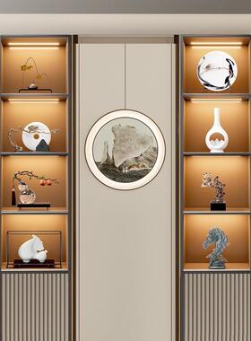新中式家居摆设样板房间软装饰品茶室客厅酒柜玄关博古架摆件祥龙