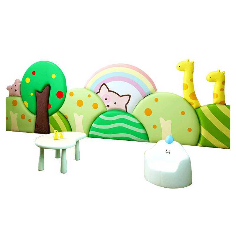 幼儿园防撞墙贴皮革海绵软包榻榻米背景墙儿童房仙人掌装饰墙贴,淘宝优惠券,粉丝福利购,淘宝优惠卷