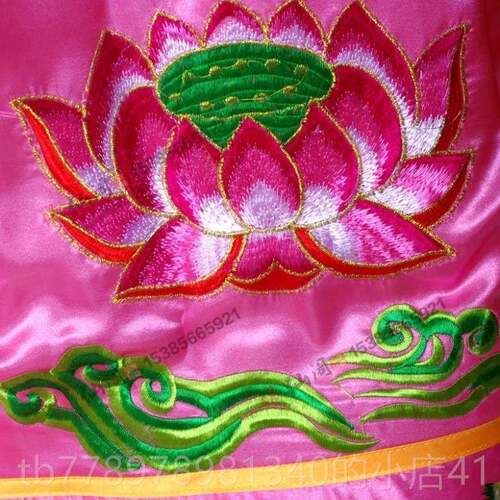 高档神像佛像用品15观音菩萨荷花金莲披风袍莲佛花披风佛衣.神绣 - 图1
