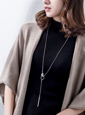 装饰项链毛衣链2021年新款潮长款女秋冬小众设计感毛衣配饰长挂件
