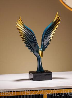 正品大视鸿展翅摆件桌轻奢创意客厅卧室公办室房间面电酒柜家居装