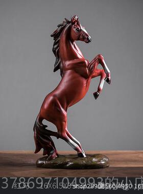 新款马到成功摆件家居乔迁 业礼品客厅公办开室书房商务装工艺装