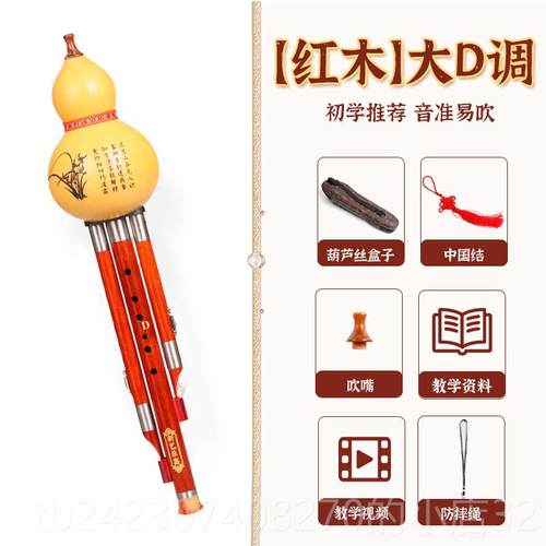 正品新艺 天儿然葫芦红木音管成葫芦丝 C调降B调 人童学初演奏型 - 图3