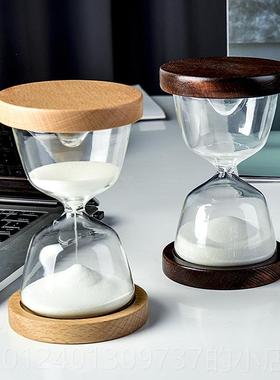 高档时间沙漏计时器儿学生15分圣诞节钟礼物摆件日生童礼物毕业礼