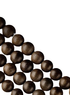 天然奇楠沉香手串108颗男款檀木佛珠盘玩银饰十二生肖本命佛手链