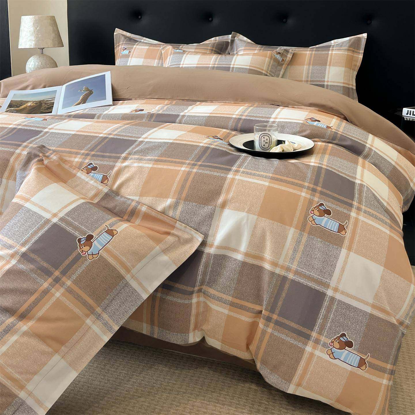 轻奢加厚磨毛床上四件套纯棉全棉保暖床单被套2025新款秋冬床品4,淘宝优惠券,粉丝福利购,淘宝优惠卷