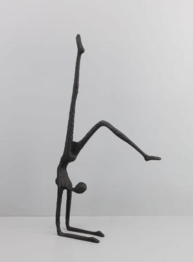 代简约创倒立柜人物雕塑现摆件0509别墅客厅电视意样板房家居软装