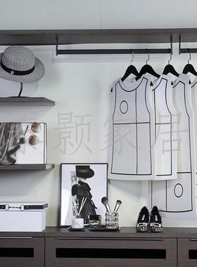 软毛毡衣服摆件样板间假厅衣服装简约软饰品展陈列衣帽间衣JJ柜装