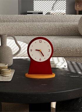高颜桌面时钟摆值件创意台式时钟客厅台小摆钟RXC钟表