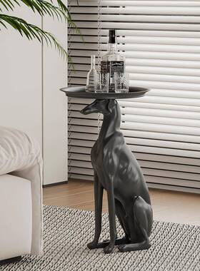 艺YB-ML873贝子创意大旁型落地角狗几摆件现代软客厅沙发茶几边边