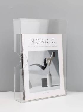 现简约亚克客力透明书0592架摆件样办公室电柜视书柜书房厅桌代面