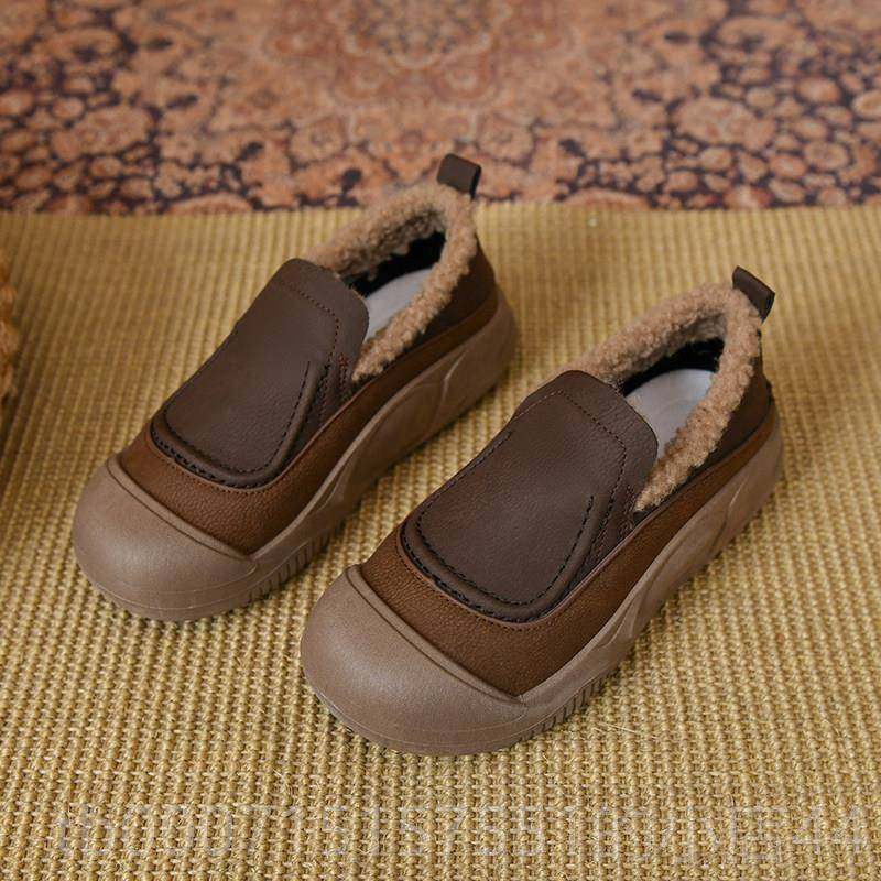 正品复古一厚厚底豆豆鞋女新加加绒款冬季女鞋轻便棉鞋懒人脚蹬休,淘宝优惠券,粉丝福利购,淘宝优惠卷