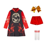 Футбольный детский школьный спортивный костюм подходит для мужчин и женщин, китайский стиль