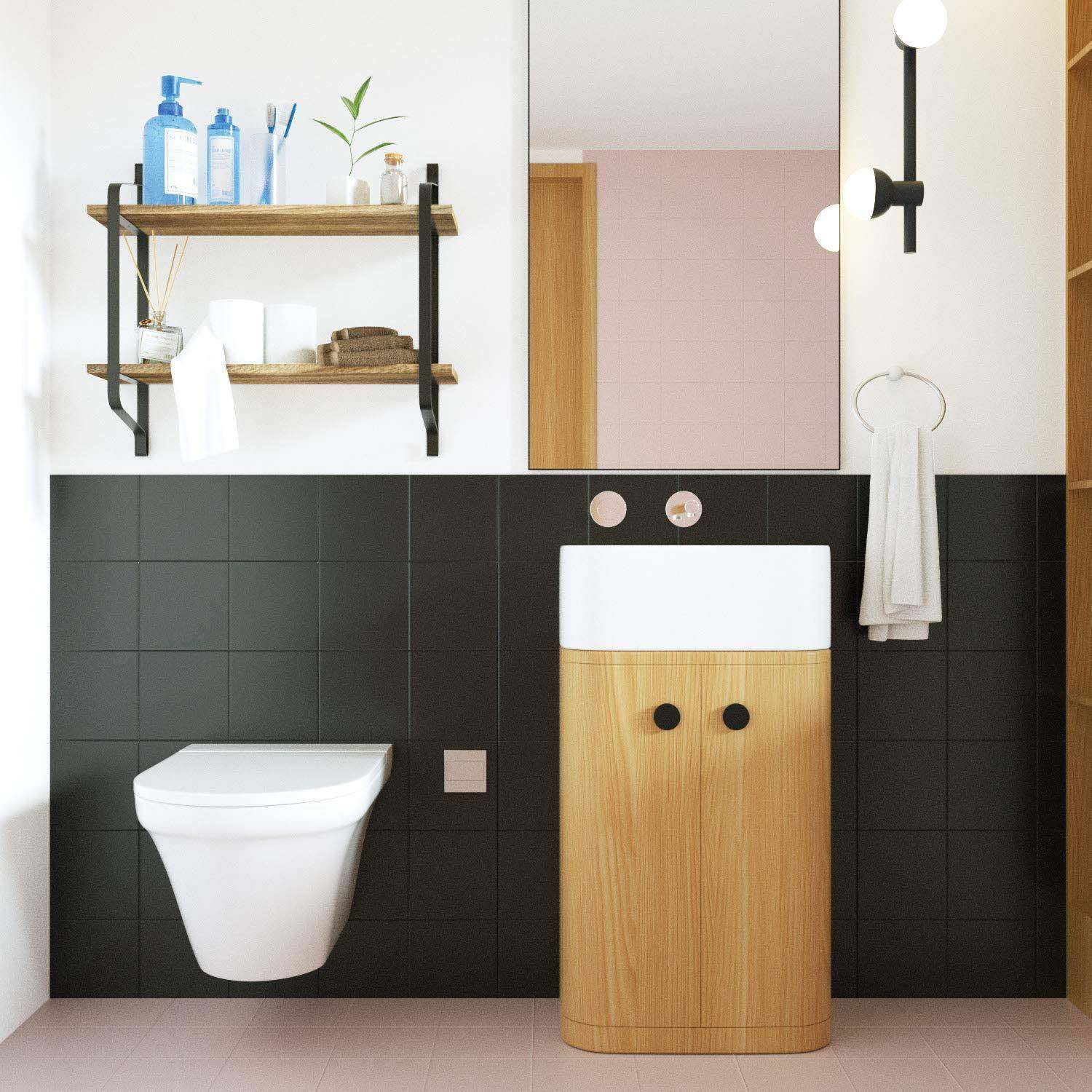 墙上置代架MUI实木客厅墙壁挂墙隔板铁艺卧室多物层书架简约现装,淘宝优惠券,粉丝福利购,淘宝优惠卷