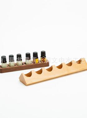 生产木质精油瓶展示架 精油瓶底座试管展架吧台咖啡豆展示架