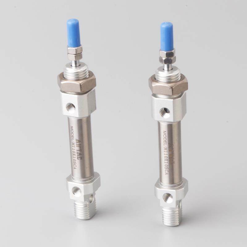 亚德客气动小型笔形不锈钢迷你气缸MI10X10*15-20 25 30 40 50SU - 图2