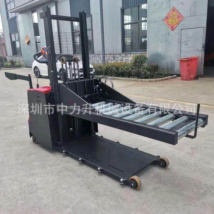 滚筒式单轴全电动堆高车电动上升下降手摇滚轮滚筒升高搬运叉车,淘宝优惠券,粉丝福利购,淘宝优惠卷