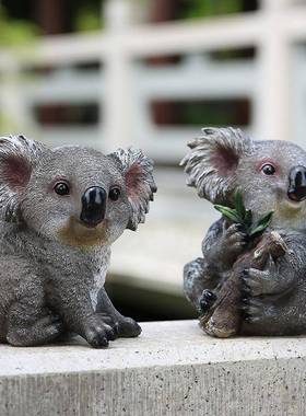 WGKL003仿真摆考拉件吊落绳动户外花物园庭院阳台地装饰树脂工艺