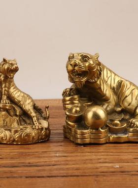 黄铜十二生肖摆件珠宝生肖鼠牛虎兔龙蛇马羊猴鸡狗猪中号生肖摆件