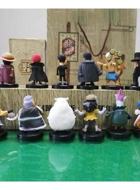 小号海贼公仔路飞索隆乔巴12款80代白衣海贼7款蛋糕装饰烘焙摆件