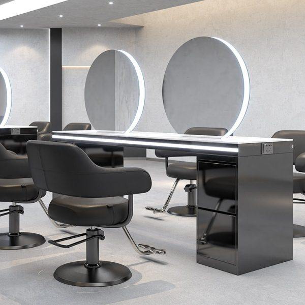 网红理发店发廊专用镜台美发店镜子台式双面镜影楼美容不锈钢化妆,淘宝优惠券,粉丝福利购,淘宝优惠卷