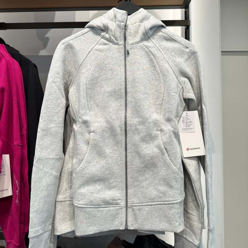 代购直邮 lululemon Scuba系列薄绒修身全拉链运动连帽衫卫衣现货 - 图2