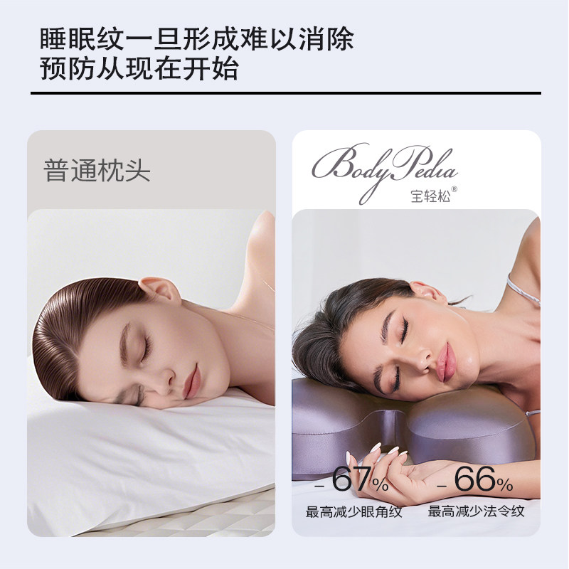 宝轻松美容枕头护颈椎助睡眠防皱纹法令纹回弹成人记忆棉枕芯,淘宝优惠券,粉丝福利购,淘宝优惠卷