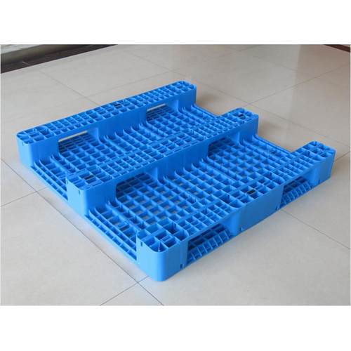 带挡边1210网格川字塑料托盘天津挂钩可加插芯片钢管卡板栈板 - 图0