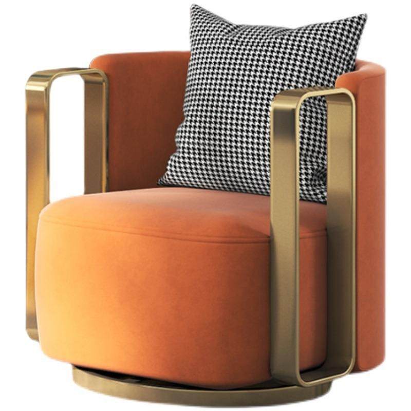 北欧轻奢旋转休闲椅kelly阳台客厅卧室单人沙发椅布艺懒人靠背椅,淘宝优惠券,粉丝福利购,淘宝优惠卷