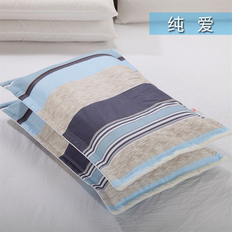 纯棉枕套一对单人成人全棉加厚夹棉拉链枕头套适用于45*70CM枕头,淘宝优惠券,粉丝福利购,淘宝优惠卷