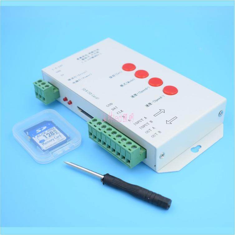 T-1000S全彩控制器IC幻彩灯条模组可编程点控制器带SD卡工程款,淘宝优惠券,粉丝福利购,淘宝优惠卷