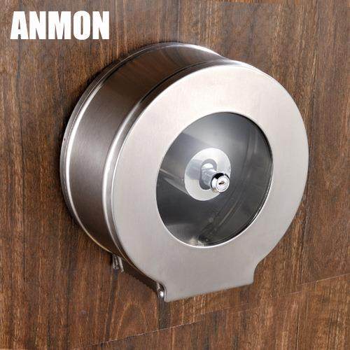 Anmo巾卫生间不卷锈钢大卷纸架n厕纸架大纸TYN盒纸架大盘纸巾盒,淘宝优惠券,粉丝福利购,淘宝优惠卷