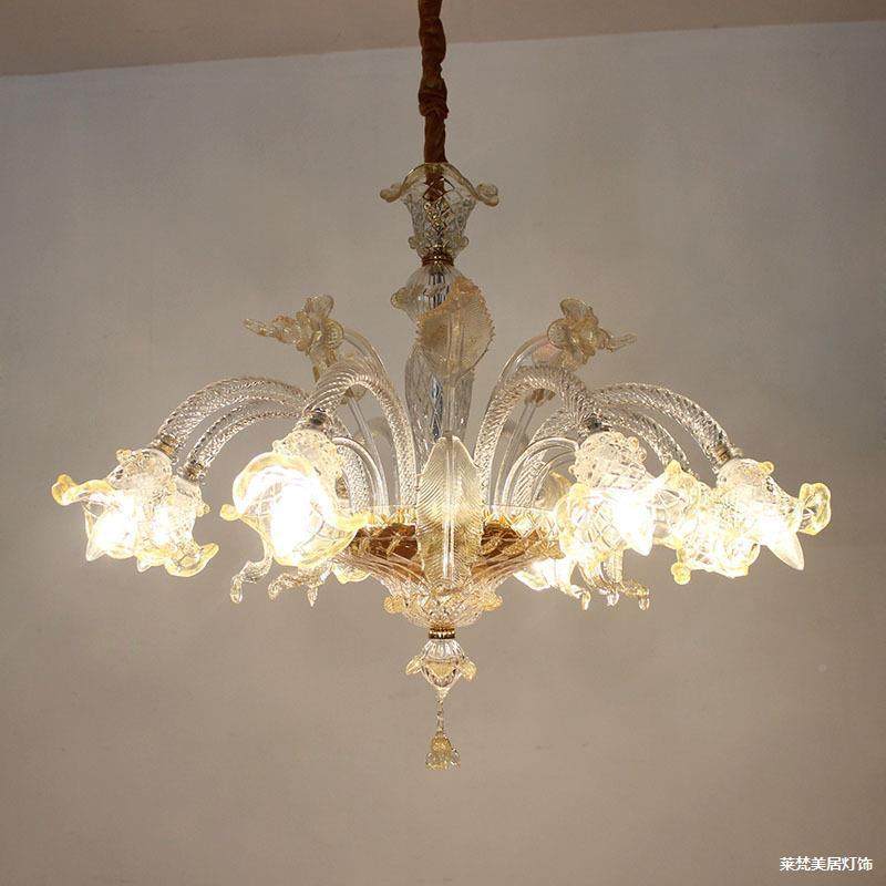莱梵欧居式轻奢客厅吊灯宫廷别墅美酒店堂781餐厅灯艺大术玻璃灯,淘宝优惠券,粉丝福利购,淘宝优惠卷