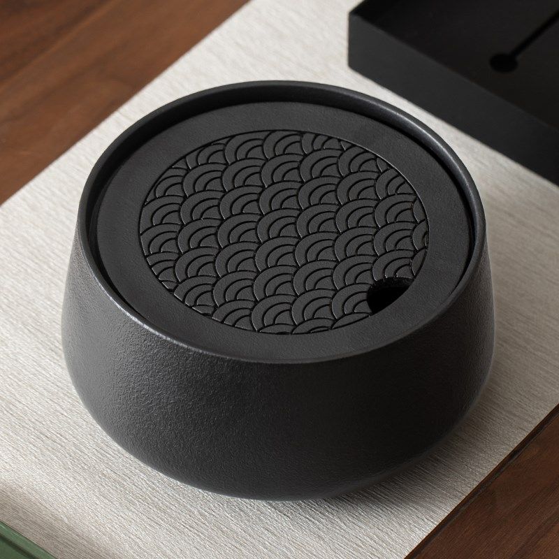 粗陶海浪茶洗带盖家用茶渣缸大容量建水中式废水缸功夫茶道配件,淘宝优惠券,粉丝福利购,淘宝优惠卷