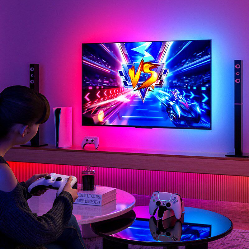 电视背景灯带RGB氛围灯电视机随屏同步追光电竞房间屏幕背光灯条,淘宝优惠券,粉丝福利购,淘宝优惠卷