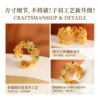 New Chinese style intangible cultural heritage filigree silver gilt open ring