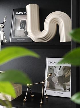 现简约样板书tb-67306房书客厅层架书架陈间列摆件主卧飘窗柜代饰