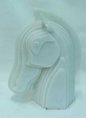 轻创意立体马头柜摆件客厅电视饰沙奢发拍摄酒20211006店售楼处前