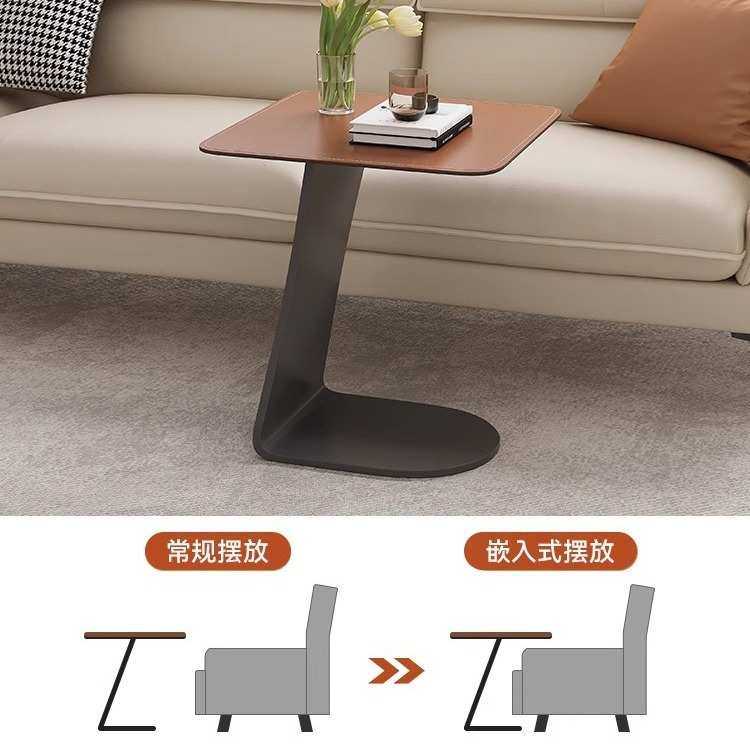 工厂马鞍皮边几茶几小桌子创意客厅沙发边柜卧室现代简约床头柜,淘宝优惠券,粉丝福利购,淘宝优惠卷