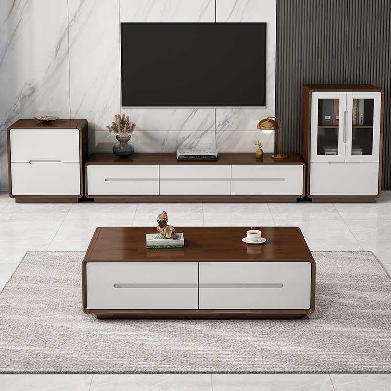 北欧电视柜茶几组合岩板电视柜轻奢意式简约客厅小户型墙壁柜地柜,淘宝优惠券,粉丝福利购,淘宝优惠卷