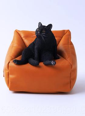 高档JXK 猫手3.0模型 仿真猫三花猫咪办宠物猫懒周橘边生日礼物小