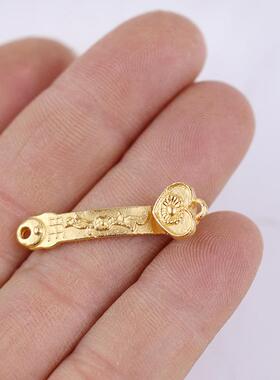 合金小如意扣手工DIY编绳手链如意接头扣子小如意吊坠配件