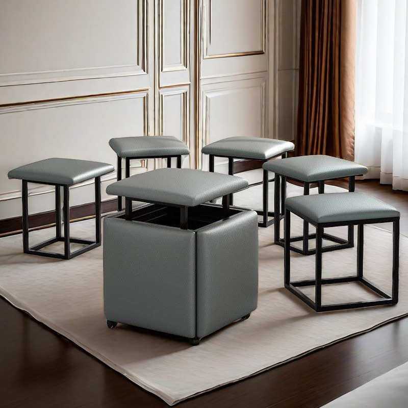 多功能魔方凳收纳五合一组合家用客厅茶几凳餐凳北欧网红凳换鞋凳,淘宝优惠券,粉丝福利购,淘宝优惠卷