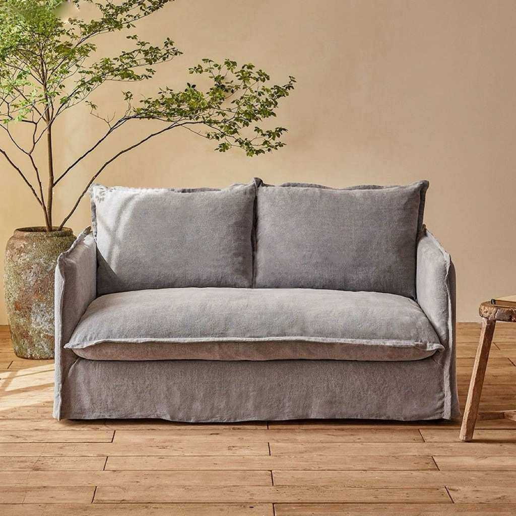 侘寂风亚麻布艺沙发日式简约小户型客厅民宿三人位直排可拆洗沙发,淘宝优惠券,粉丝福利购,淘宝优惠卷