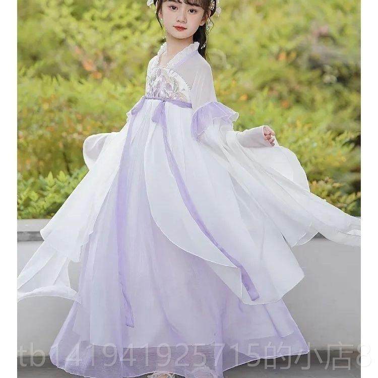正品女童裙汉夏中季原服创古风超仙女孩襦国风唐装儿童古装演出服,淘宝优惠券,粉丝福利购,淘宝优惠卷