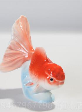 正品家婚居陶瓷鱼情侣摆件礼客门厅卧室样板房吧台店酒柜装饰金品