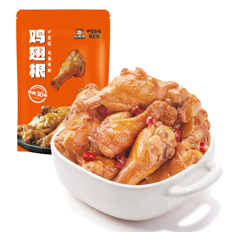 【周黑鸭旗舰店】经典大包装卤鸭脖215g武汉特产官方食品零食小吃